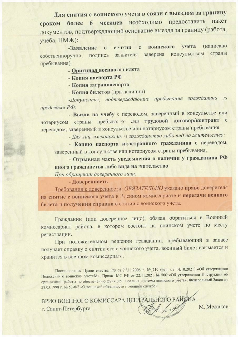 Сняться с воинского учета, находясь за границей — как это сделать, какие  нужны документы - 29 сентября 2023 - ФОНТАНКА.ру