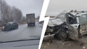 «В поле лежал водитель»: в жесткой аварии на дороге Ярославль — Иваново пострадали двое