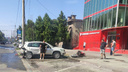 Мотоциклист разбился в центре Ростова, протаранив автомобиль