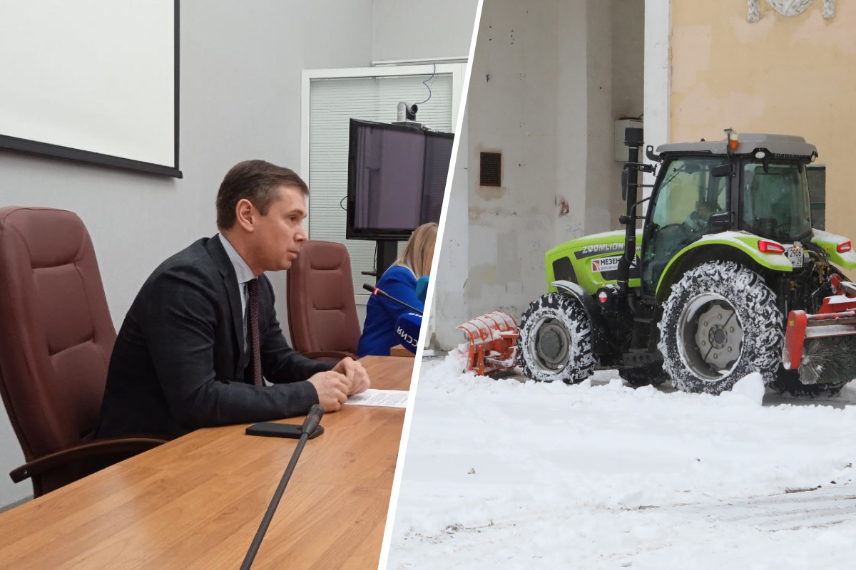 Жители Северодвинска призвали главу города взять лопату и чистить снег .