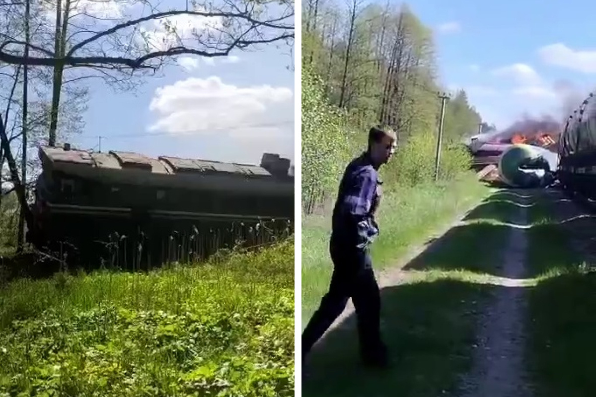 Подрыв железной дороги, диверсия в Ленобласти и атака беспилотников. Новости СВО за 1 мая