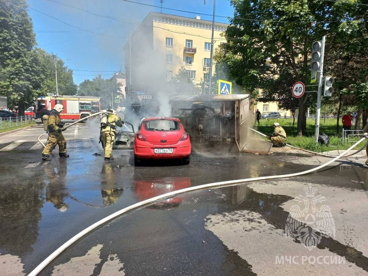 В Нижнем Новгороде взорвалась «Газель». Пострадали два человека