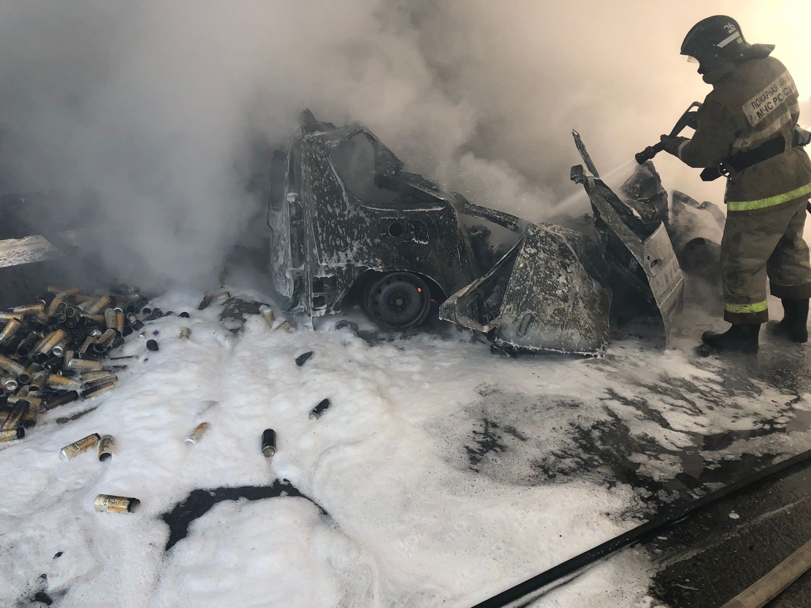 В ДТП с пожаром на дороге Саранск — Сурское — Ульяновск в Мордовии в  «Ларгусе» погибли женщина и четыре ребенка - 19 февраля 2023 - ФОНТАНКА.ру