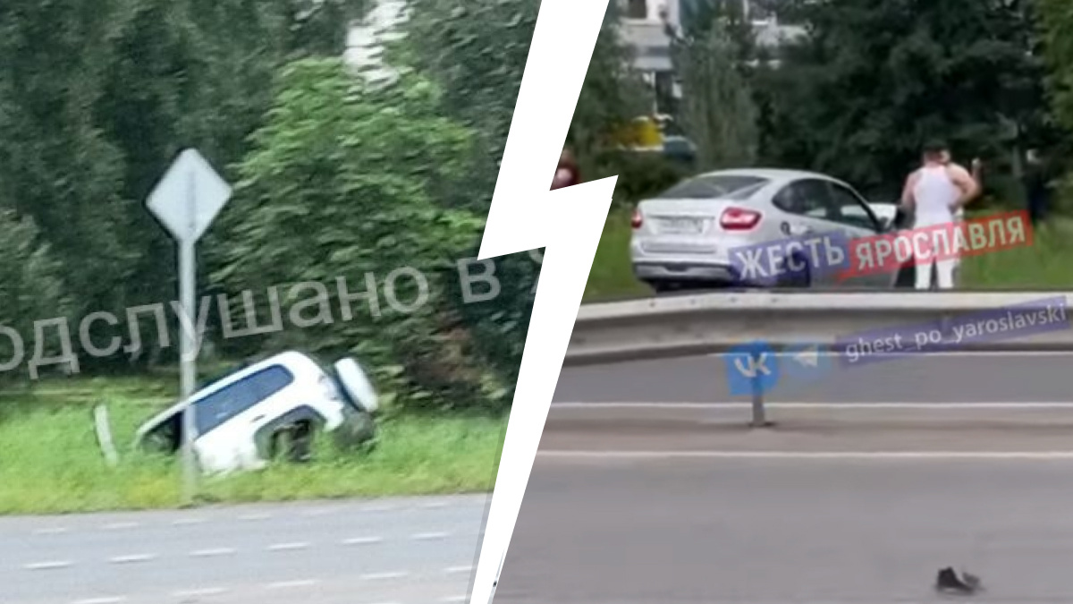 «Улетела в кювет»: в тройном столкновении на дороге в Брагине пострадал водитель