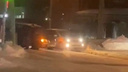 Улицу Гурьевскую обещают очистить от колеи через три дня — водители тряслись на ней «как в трамвае»
