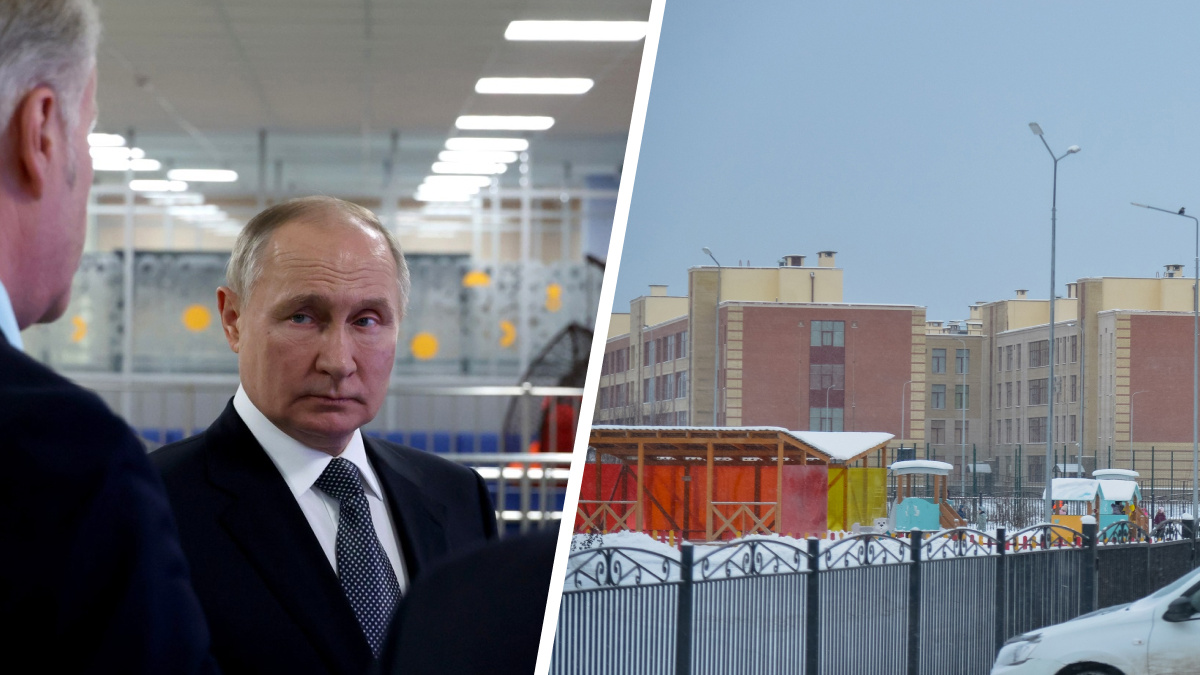 Владимир Путин посетил школу-гигант в Архангельске