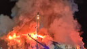 Горела гостиница: появилось видео крупного пожара в Тольятти с двумя пострадавшими