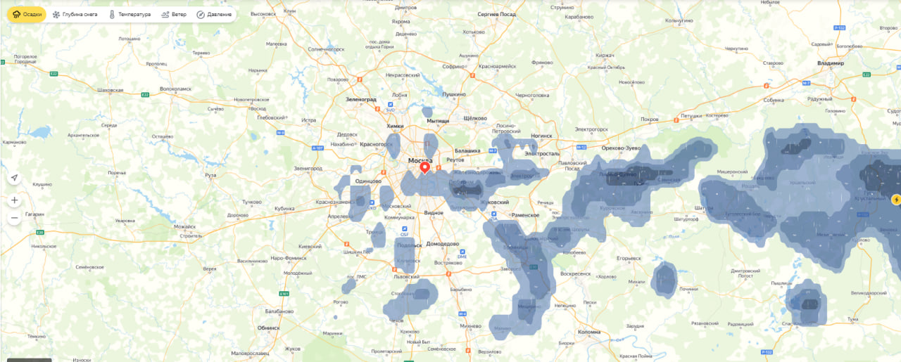 Погода в коврове по карте осадков. Погода в Раменском карта.