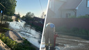«Наехал колесом»: на Нижней Ельцовке повредили гидрант — вода хлынула в частные дома