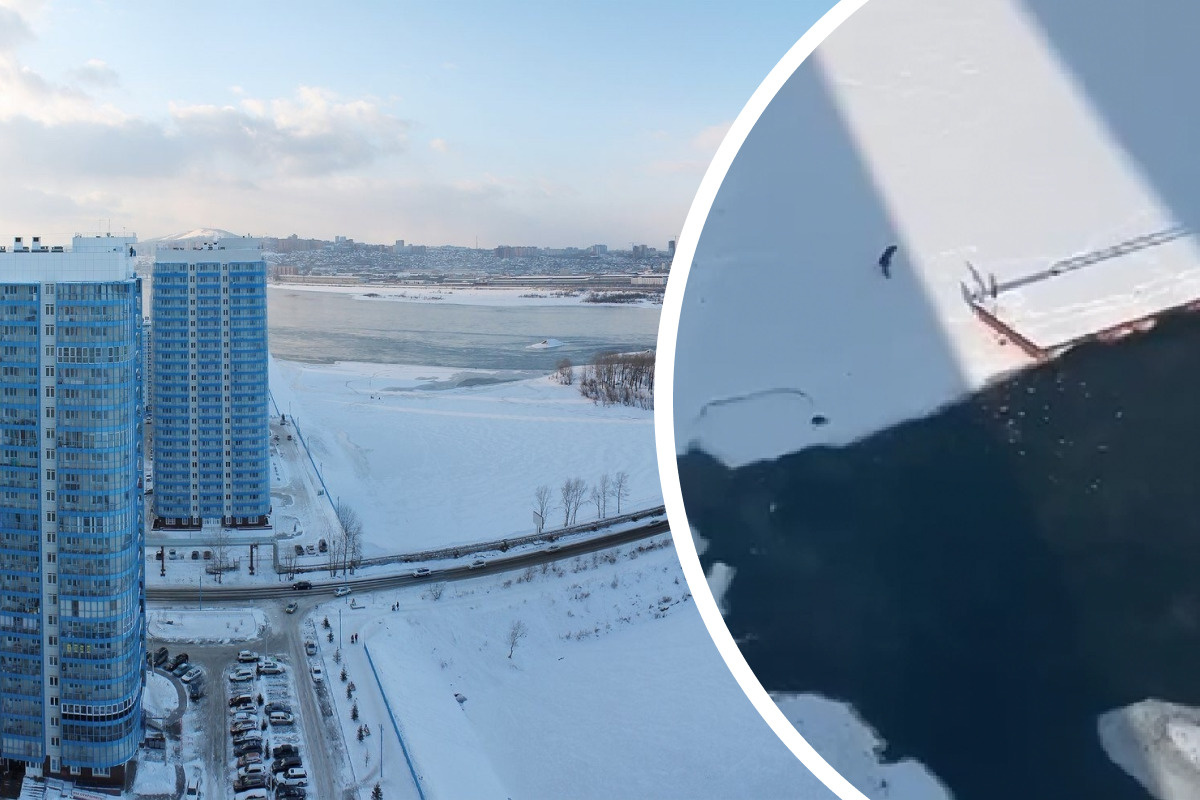 «Они были замерзшие и в шоке»: красноярец спас двух детей, гулявших по льду на Абаканской протоке