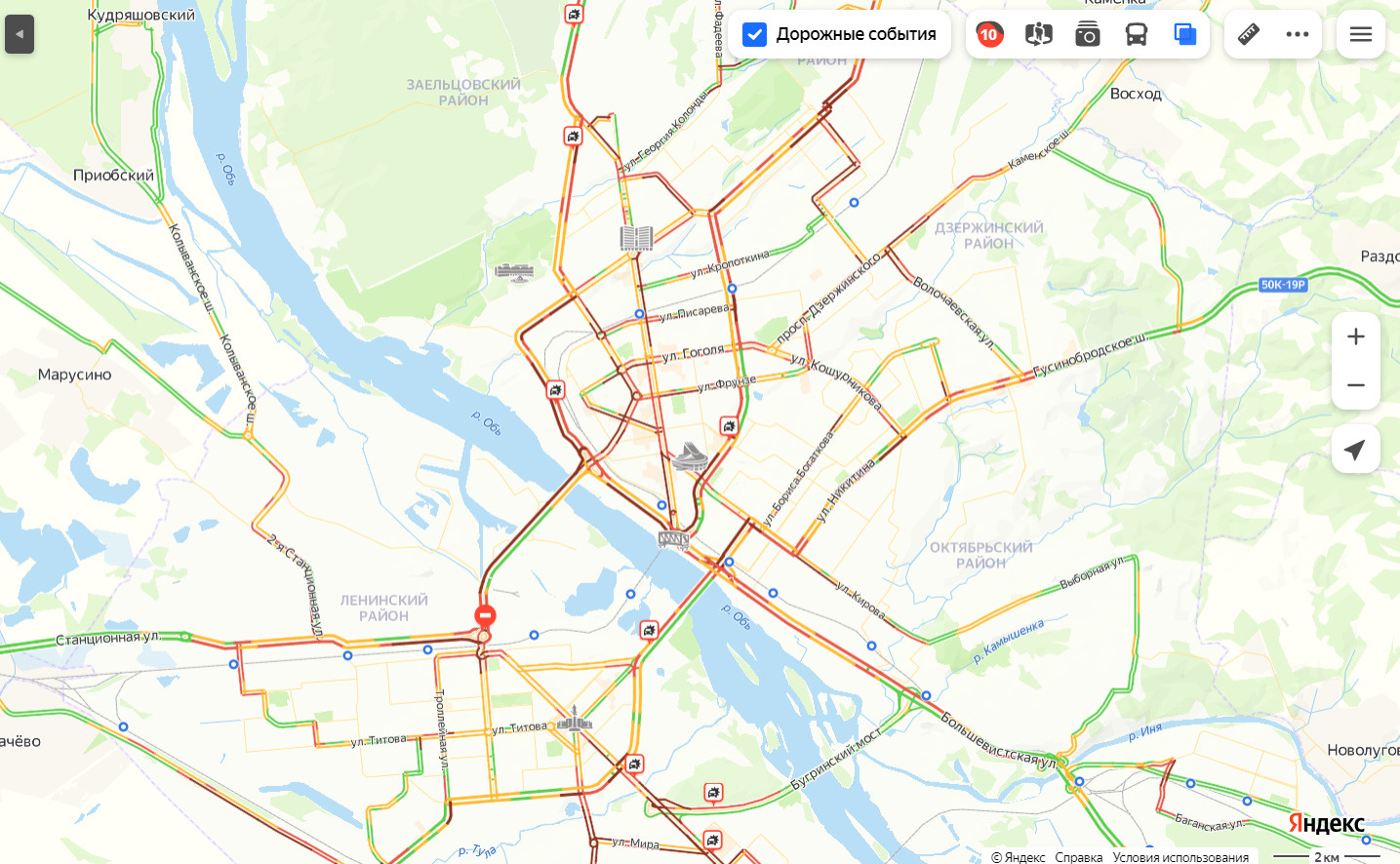 Пробки нижегородская область сейчас на карте. Новосибирск пробки 2гис.