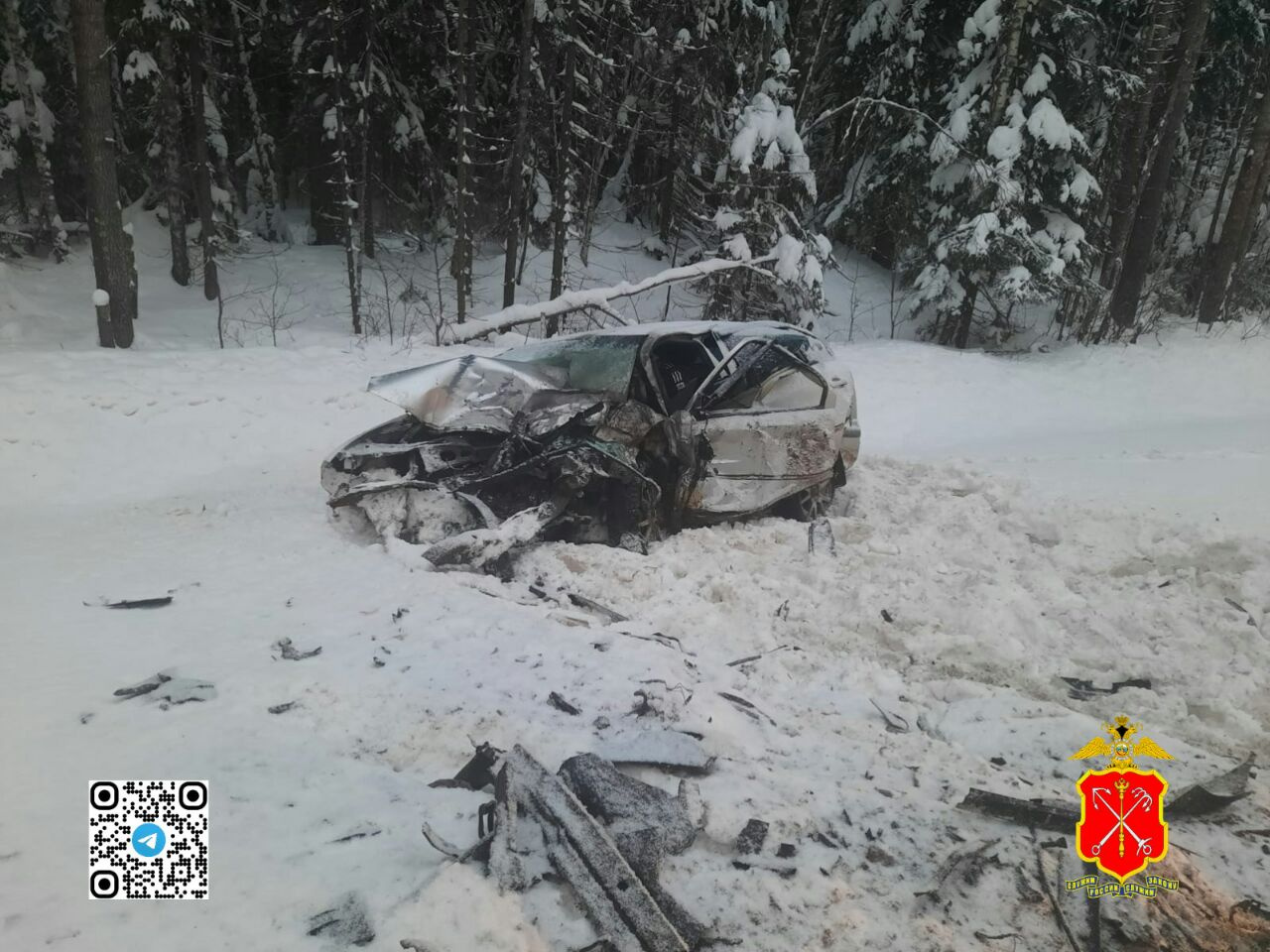 Обгон привёл к смертельному ДТП на трассе Вологда — Новая Ладога. Полиция  показала, что осталось от «Шкоды» | 14.12.2023 | Санкт-Петербург -  БезФормата