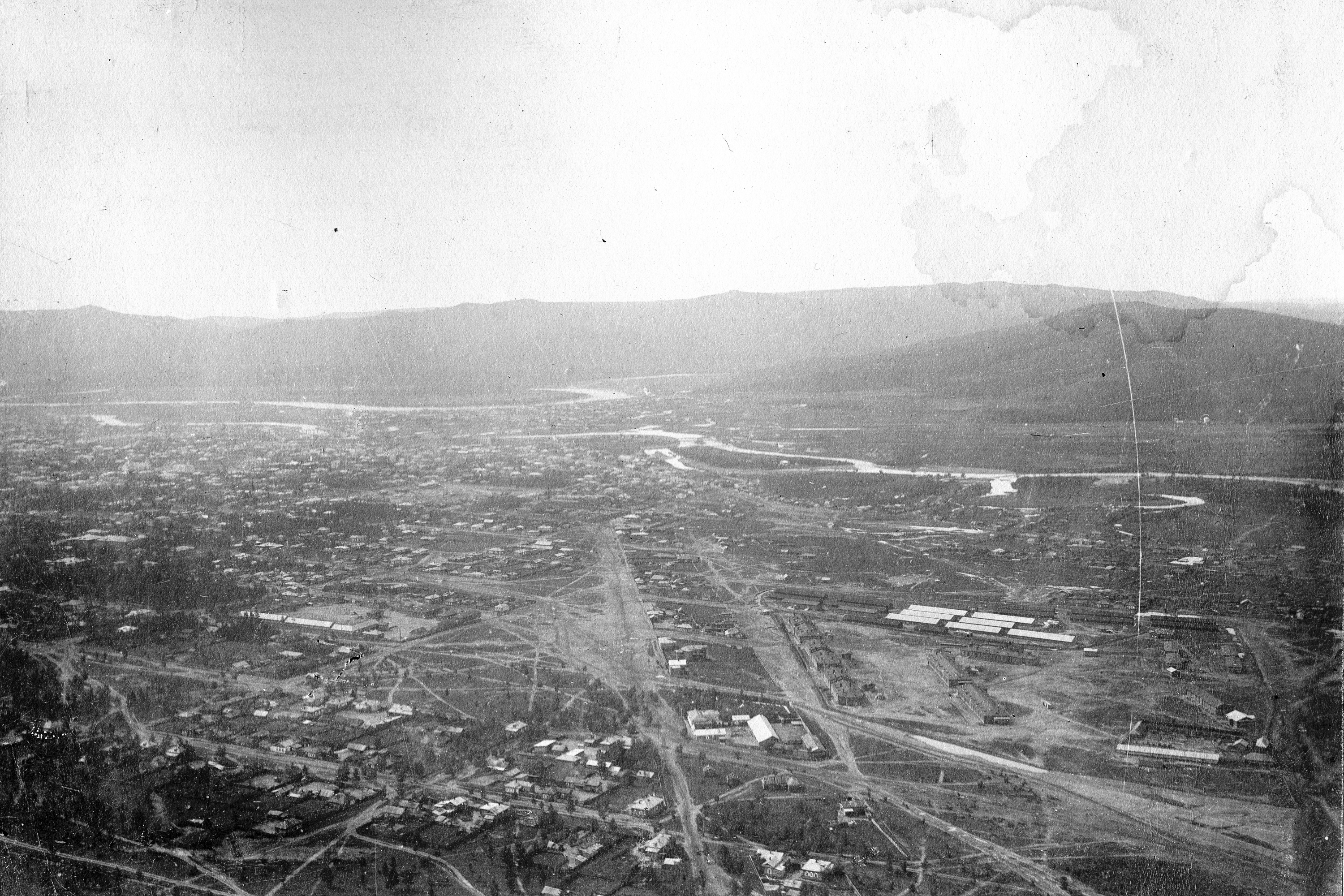 Вид на Читу сверху о стороны улицы Лагерной (Шилова)