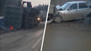 На М-5 в Челябинской области произошло массовое ДТП с участием фур и «Приоры». Есть пострадавший