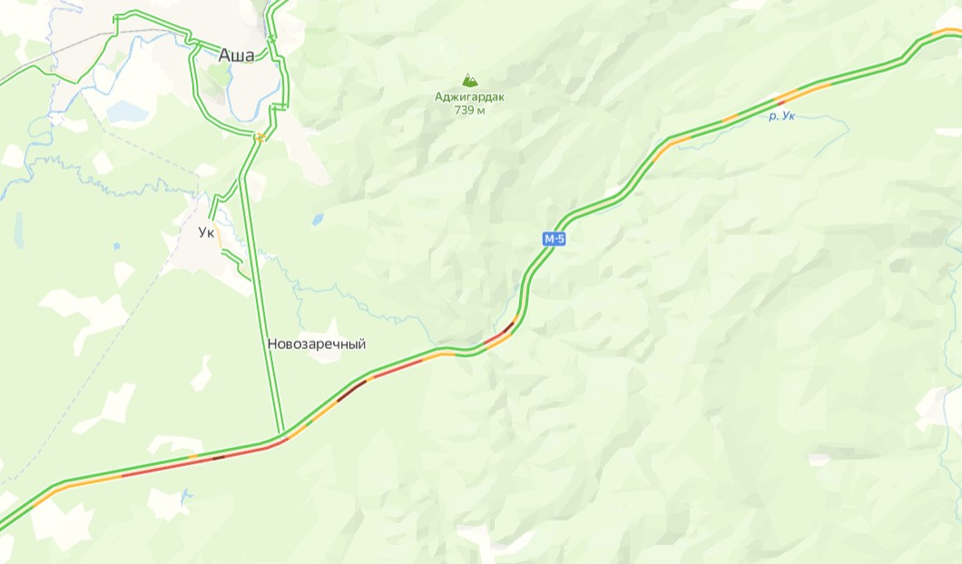 Индекс аша челябинская область. Трасса м5.
