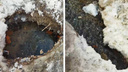 Северянка сняла на видео, как в центре Архангельска бьет вода из-под земли: что случилось