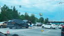 «В салоне пассажирка в крови»: возле Речного вокзала столкнулись BMW X7 и Hyundai Solaris