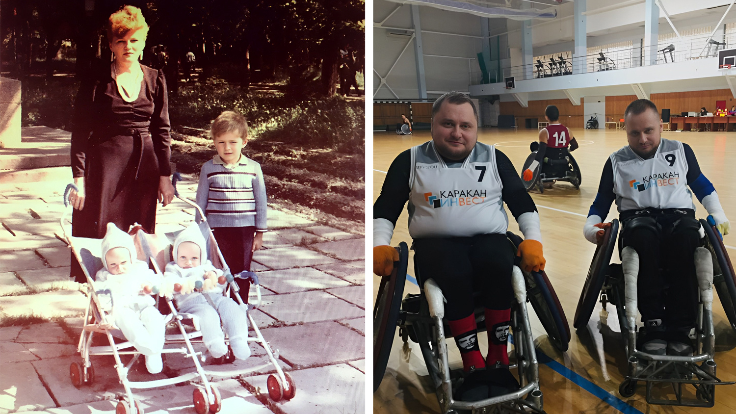 «Мы были здоровые, как все дети»: новосибирским близнецам пришлось сесть в инвалидные коляски — сейчас они играют в регби