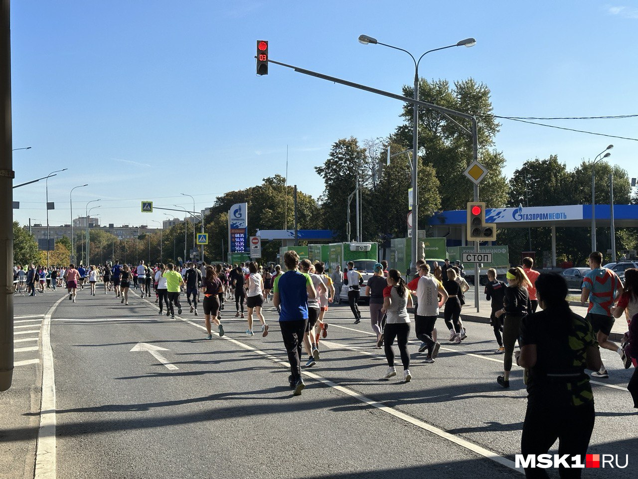 Некоторые дороги в центре Москвы перекрыли из-за марафона