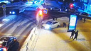 В Архангельске автомобиль выехал на тротуар и сбил пешехода