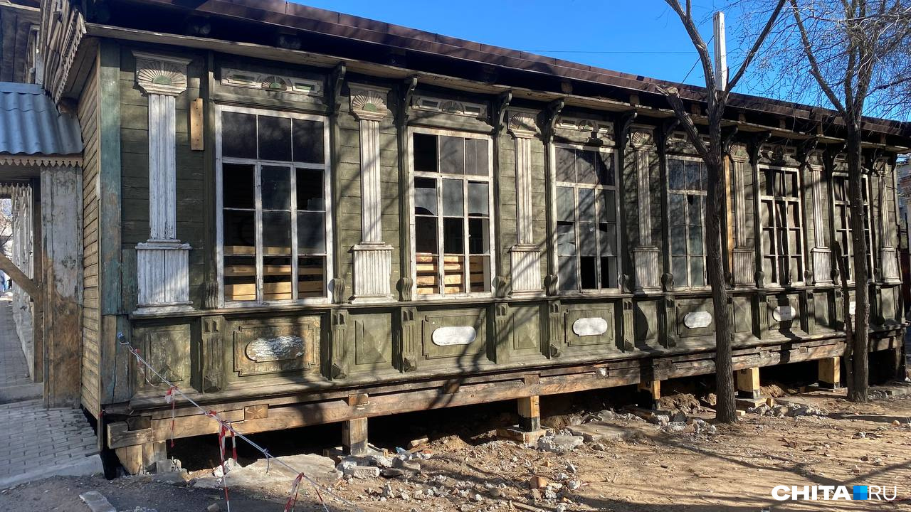 Реставрацию дома на Лермонтова в Чите планируют закончить в 2024 году