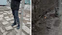 Сломанная плитка и кусты на тротуаре: остановка на Станиславского погрузилась в разруху с началом весны