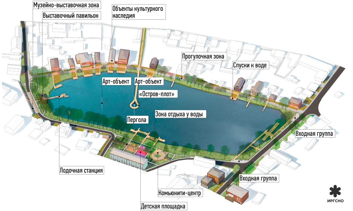 Благоустройство озера проект