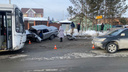 «Пострадал водитель»: названы подробности массовой аварии на перекрестке с улицей Титова