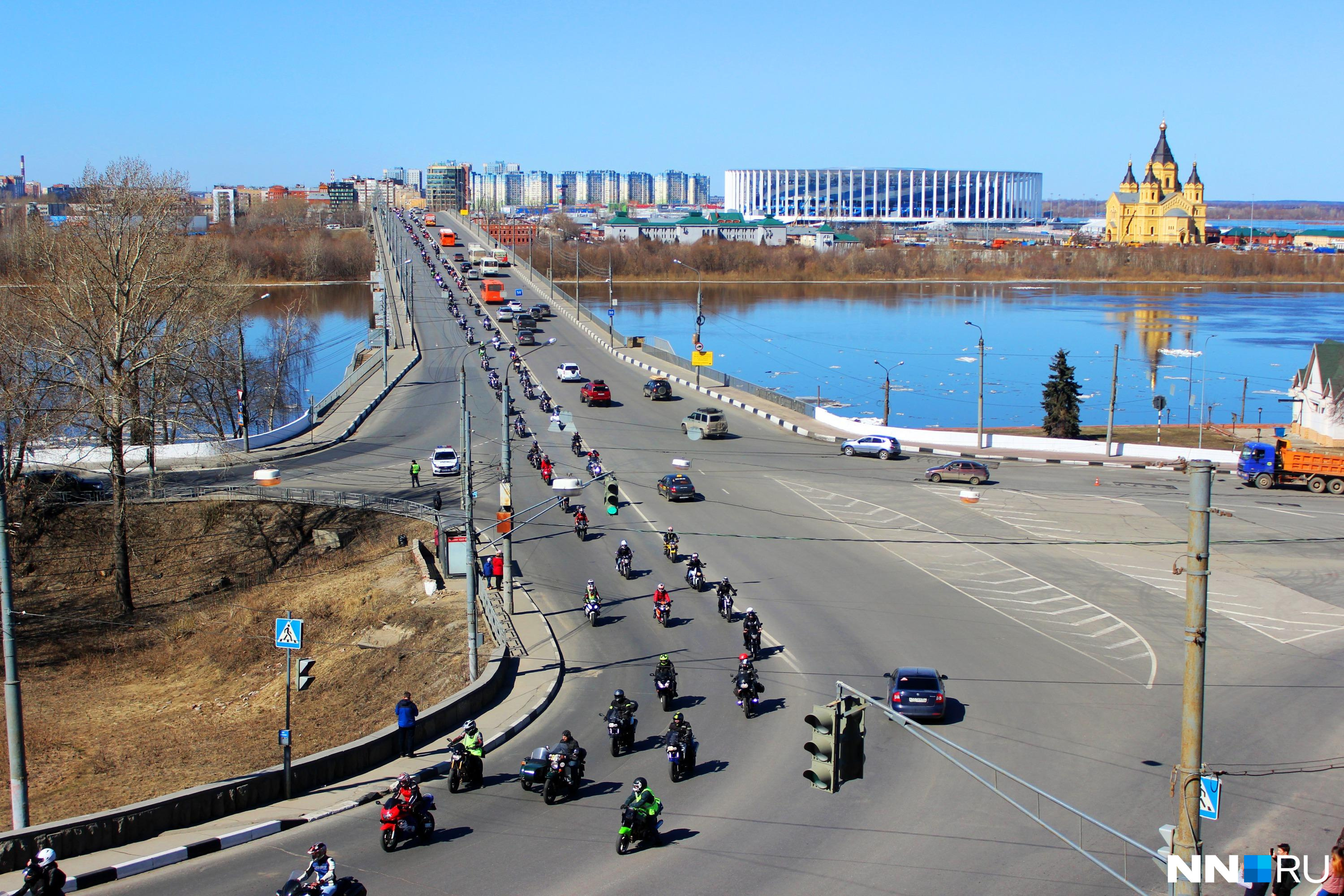 Центр Нижнего Новгорода перекроют из-за открытия мотосезона. Публикуем карту