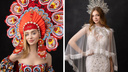 Две красотки из Новосибирска показались в национальных нарядах для конкурса «Мисс Россия»