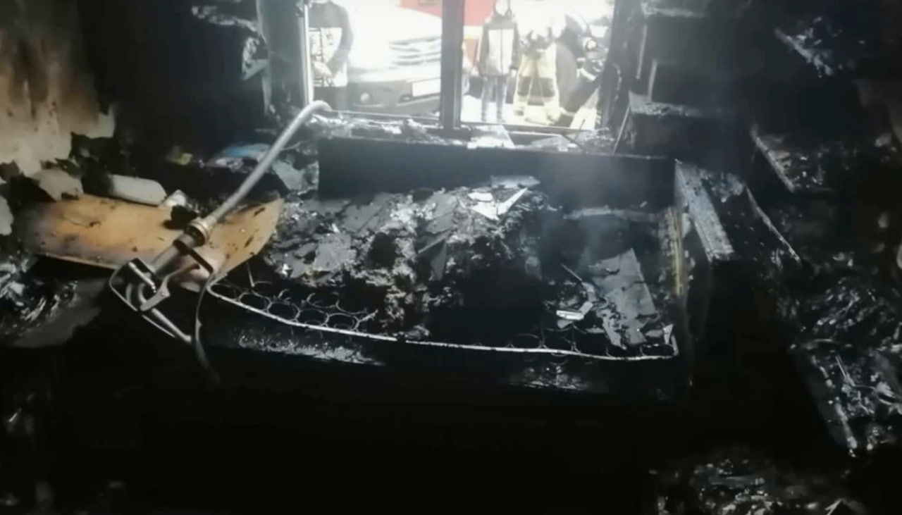 Квартира почти полностью выгорела