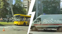 В Ярославле автобус на скорости влетел в столб. Девять человек в больнице