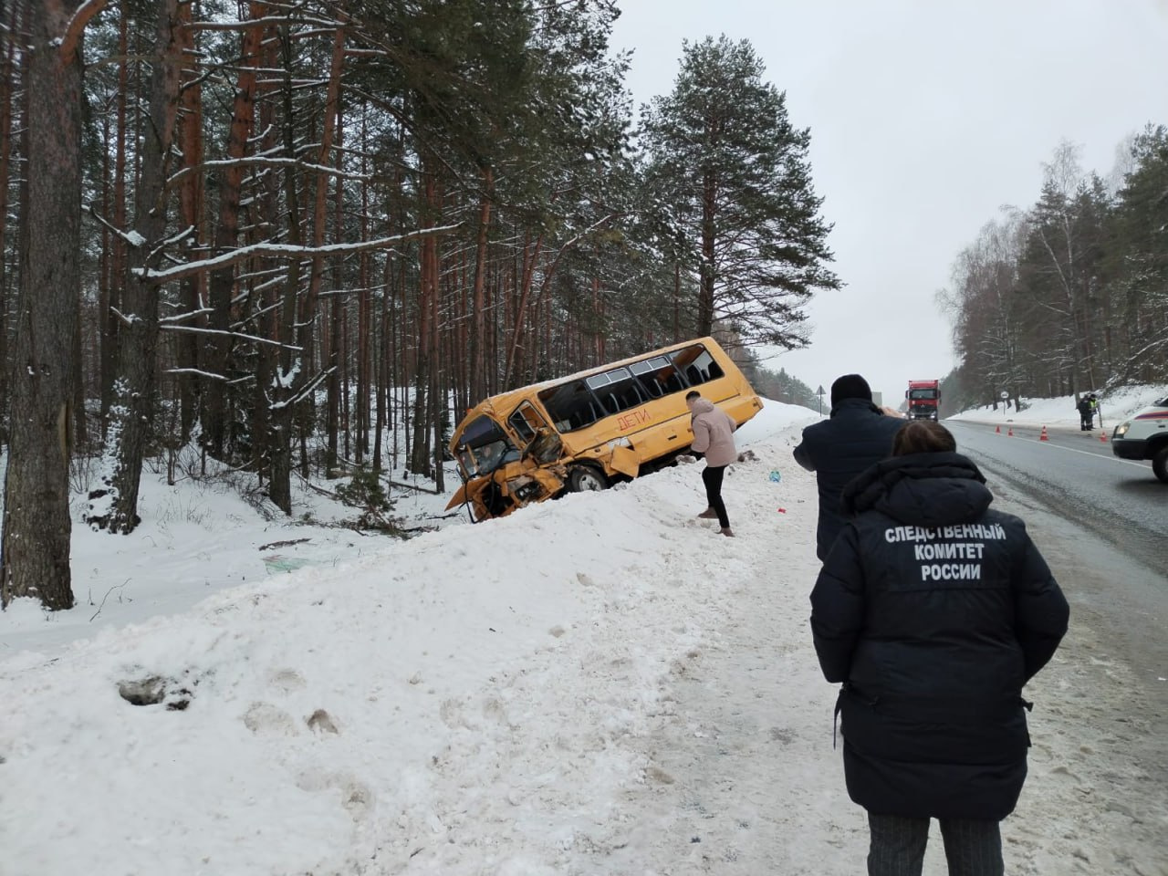 Фото: Подробности о состоянии пострадавших в ДТП со школьным автобусом в  Псковской области - 12 февраля 2024 - ФОНТАНКА.ру