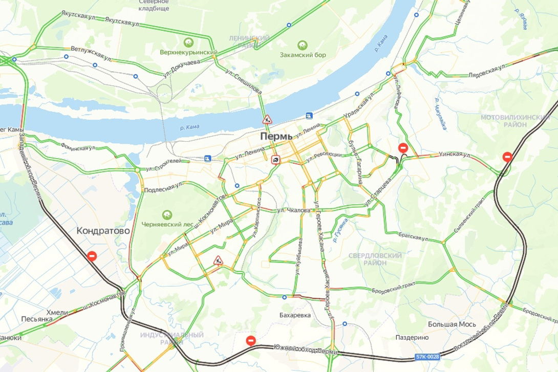 Пробки на карте перми сейчас. Восточный объезд Пермь.