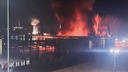 В Ростове загорелось помещение ресторана на Левом берегу — видео