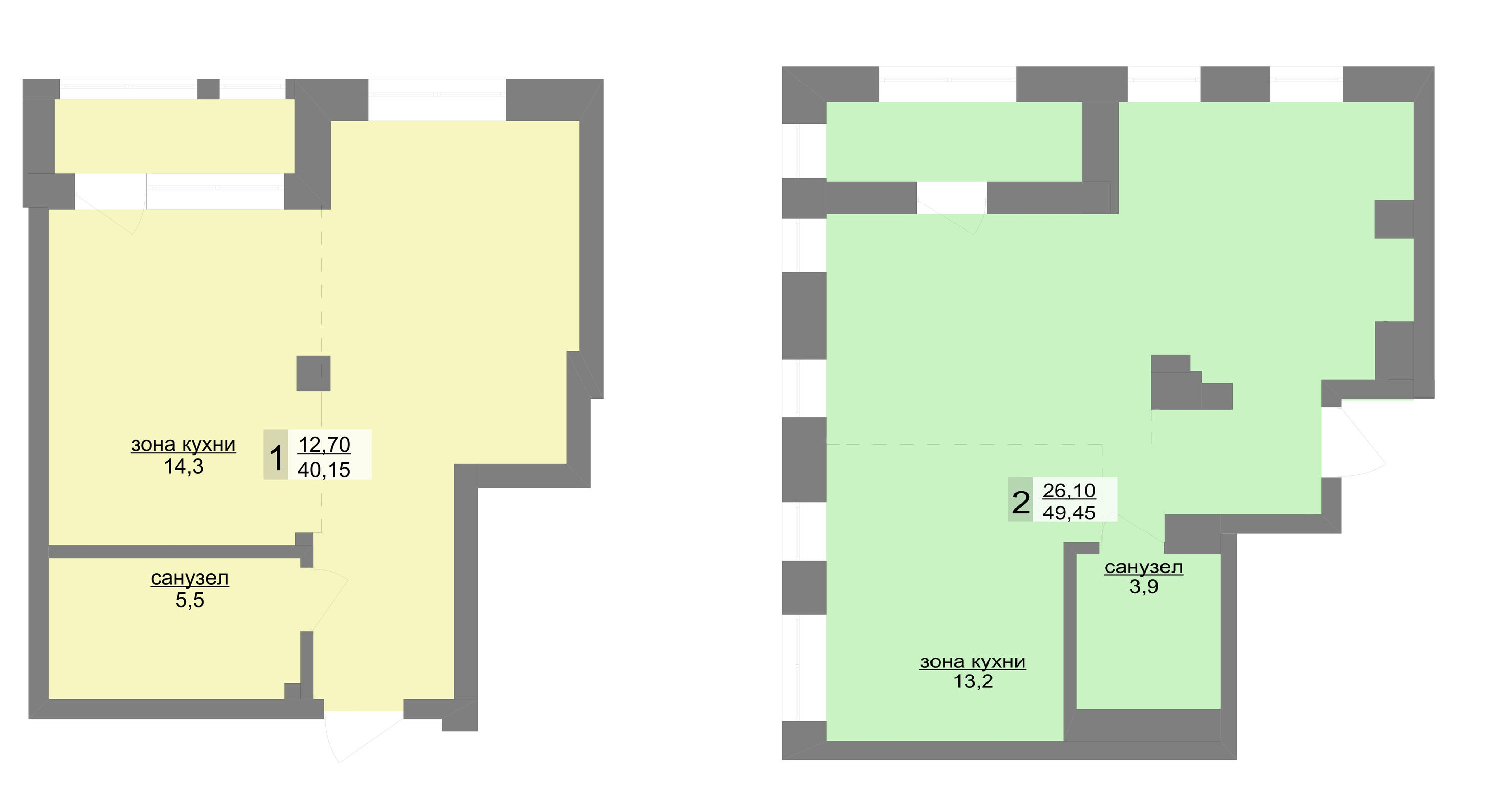 В квартирах есть лоджии, где будет удобно организовать кабинет, лаундж-пространство или место для занятий йогой