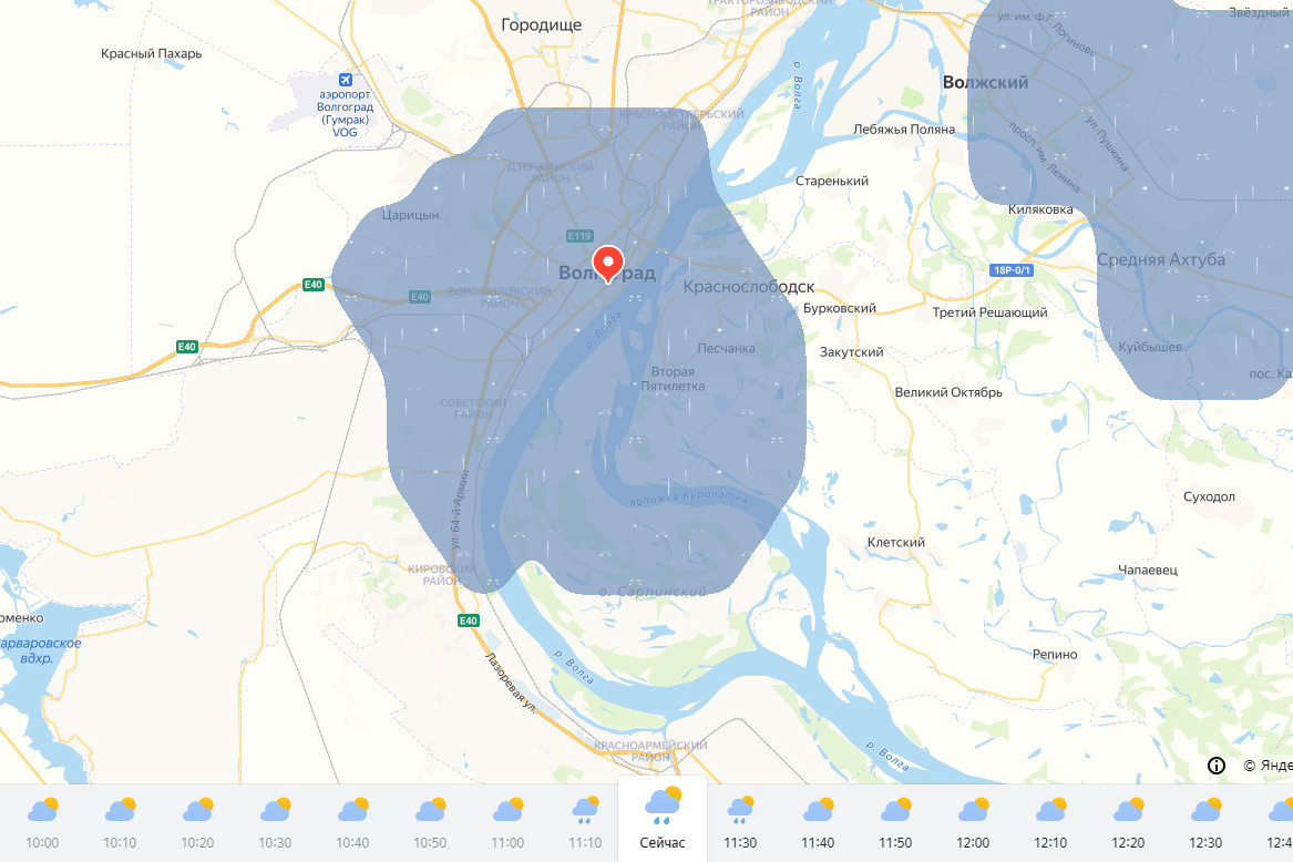 Карта осадков самары в реальном времени