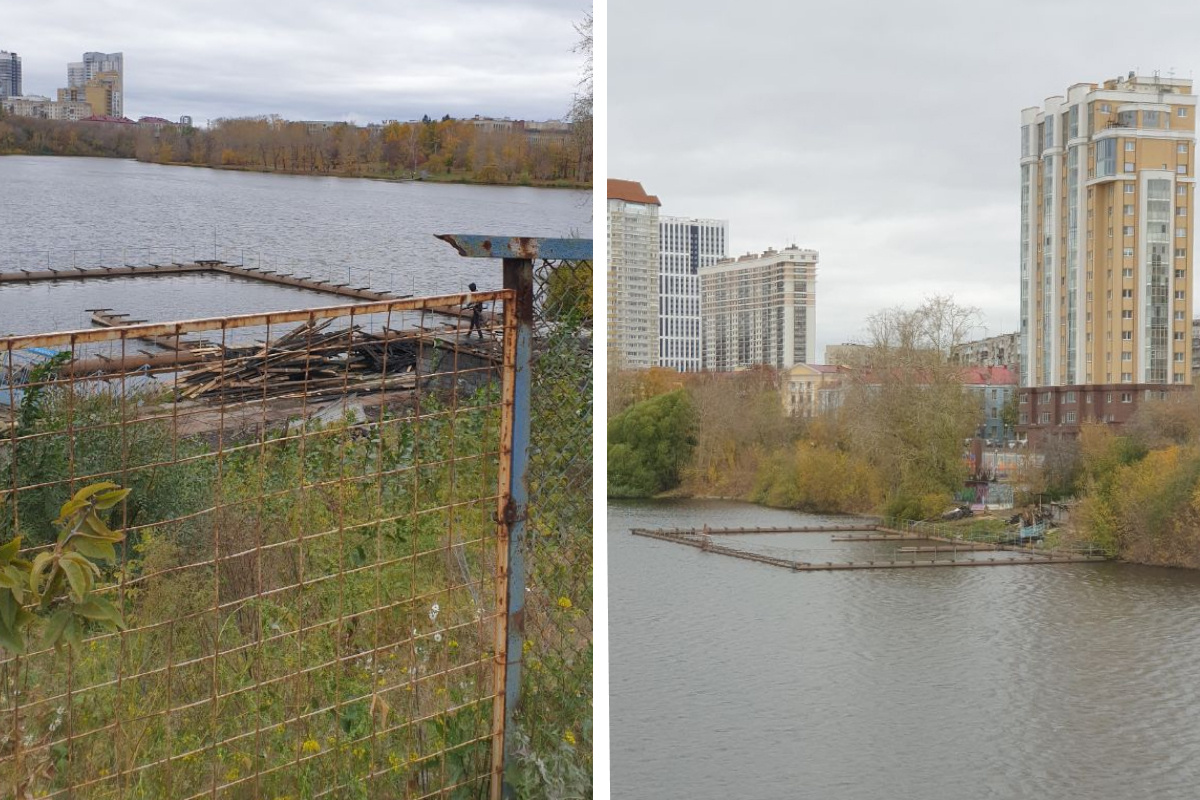 В Екатеринбурге начали разрушать уникальную лодочную станцию, пережившую три пожара
