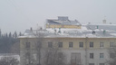 Сильный ветер сорвал часть крыши новосибирского ДК Горького — фото