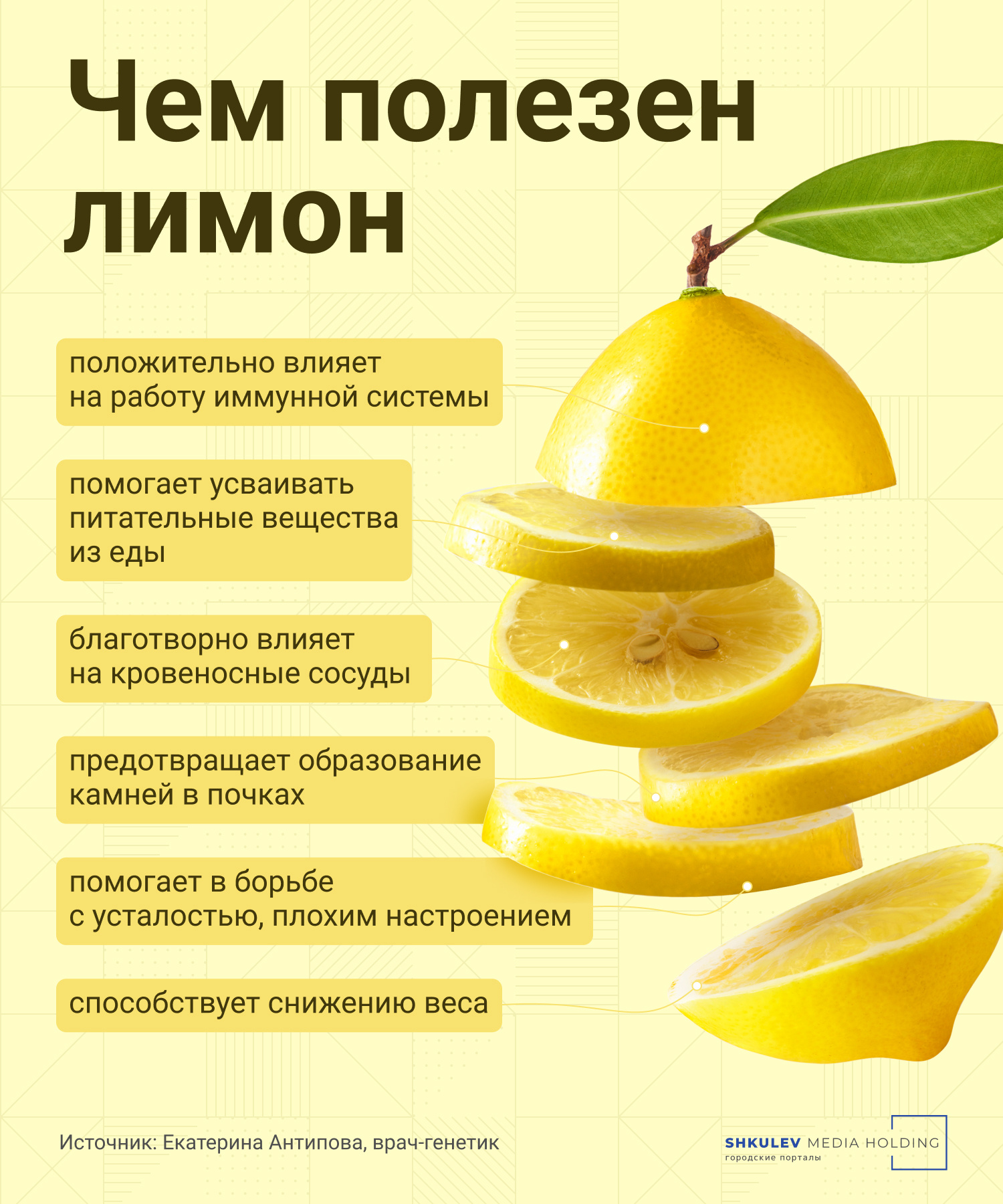 О пользе лимона мы хорошо наслышаны, но повторение — мать здоровья