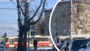 Подросток зайцем проехал на крыше трамвая в Новосибирске