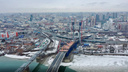 Строительство четвертого моста в Новосибирске сняли с высоты — видео