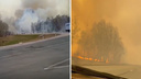 «Огонь подходит к населенным пунктам»: сибиряки поделились кадрами лесного пожара