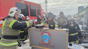 Работают 20 единиц техники и 63 человека: появились фото и видео с крупного пожара на севере Волгограда