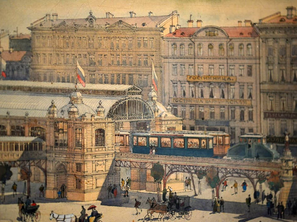 Проект петербургского метрополитена инженера Петра Балинского. 1900-е годы.