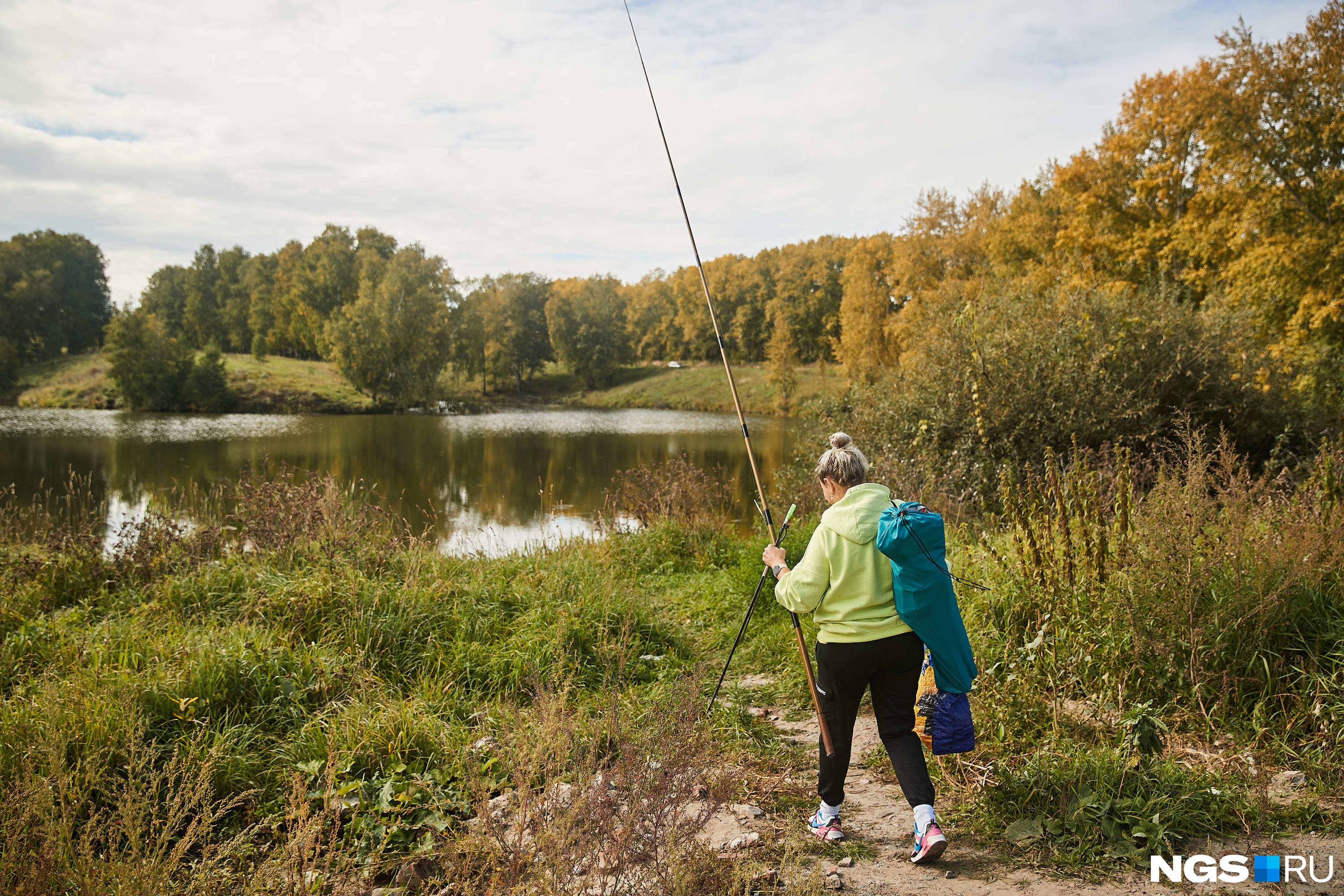 Больше всего Екатерине нравится рыбачить на озерах в Бердске и в Искитиме