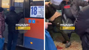 «Получил удар головой в нос от водителя»: на видео попал конфликт в новосибирском автобусе