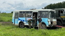 С вертолетом и МЧС: десятки силовиков провели учения по предотвращению теракта в автобусе — фото с места