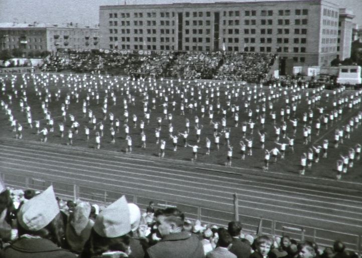 День пионерии на Центральном стадионе. 19 мая 1974 год