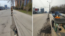 «Грязь и песок лежат круглый год»: новосибирцы сами убрали дорогу на Писарева